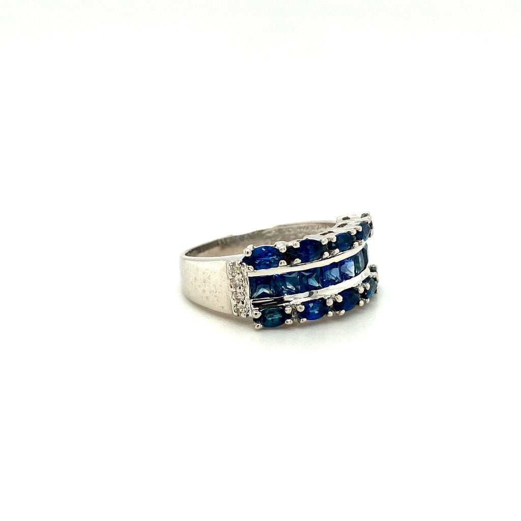 Sapphire Ring in .925 Sterling Silver - KSR 10593