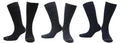 Chaussettes Bambou Homme Sans Couture - Noir, Gris, Bleu Marine (3 paires)