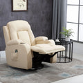 Fauteuil de Massage et Relaxation Chauffant 360° pivotant inclinable manuellement Repose-Pied télécommande